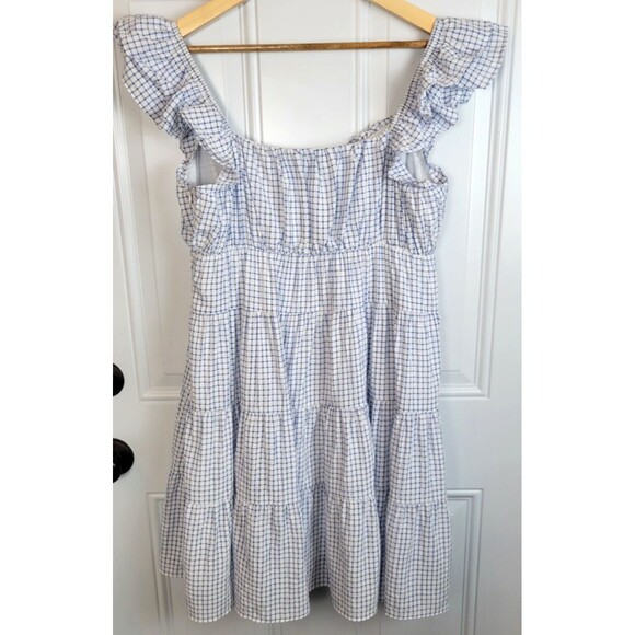 English Factory Blue Gingham Mini Dress - Picture 9 of 9